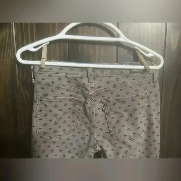 LEVI STRAUSS Geometric Print Jean Leggings. Size 9 - Picture 4 of 7